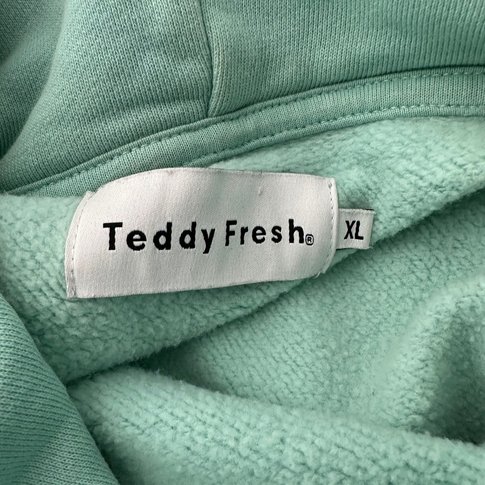 Teddy Fresh Multicolor Pastel‎ Colorblock Embroidered Logo Kawaii Hoodie XL - Picture 8 of 10
